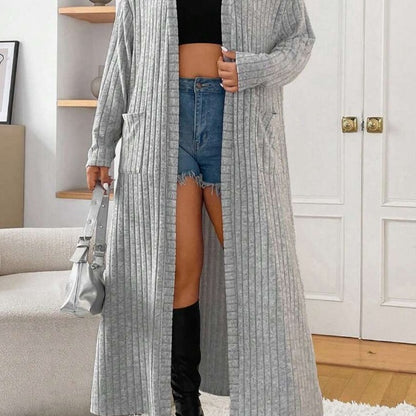 Solid Color Off Shoulder Long Sleeved Ribbed Casual