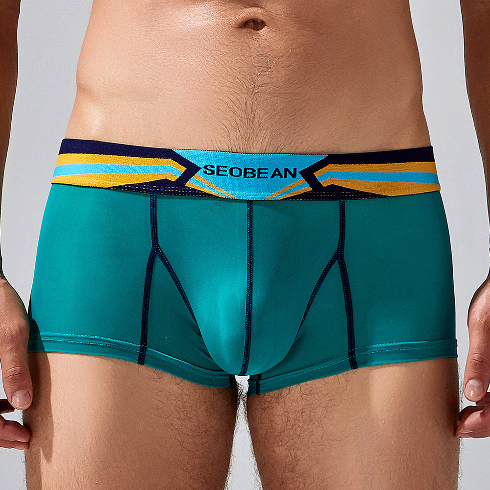 Men's Ice Silk Thin Printed Underwear