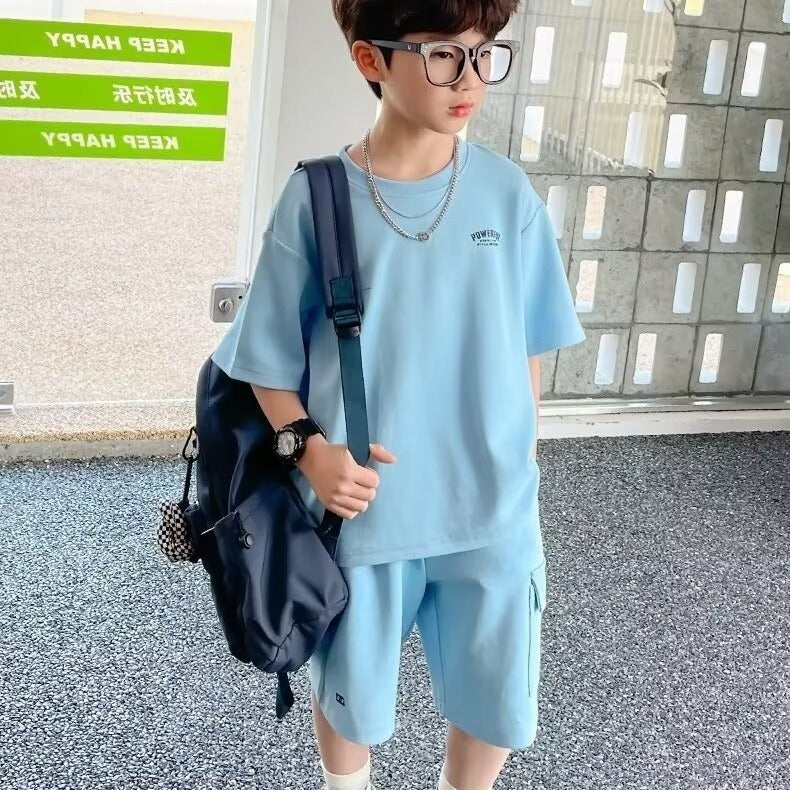 Children's Sports Summer Casual Short Sleeve Suit