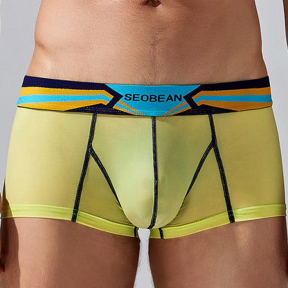 Men's Ice Silk Thin Printed Underwear