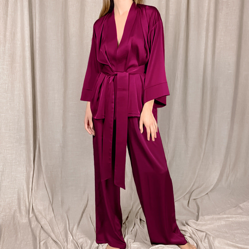 Pure Color Home Suit Loose Ladies