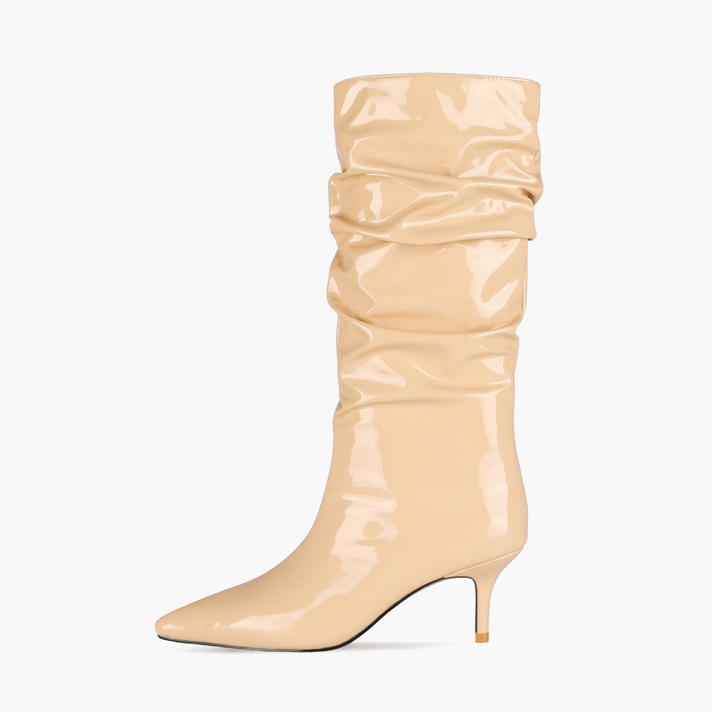 Autumn New Stiletto High Heel Fashion Pleated Boots High Boots