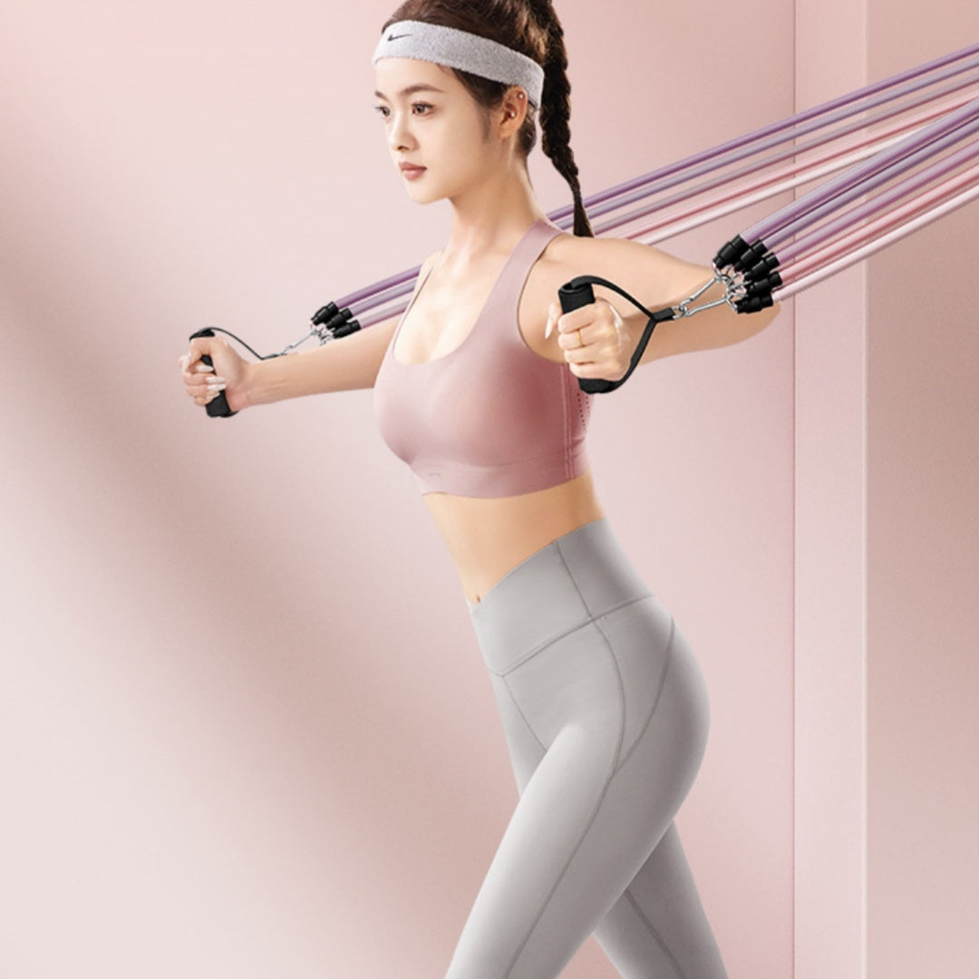 Portable Home Fitness Exercise Pull Rope Set
