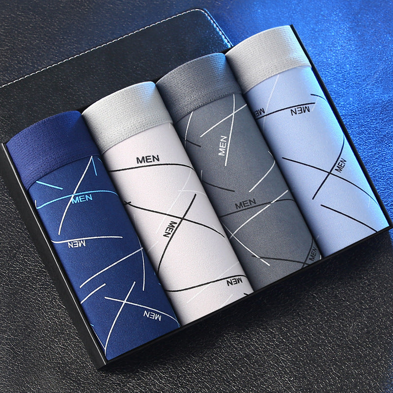 Men's Underwear Men's Boxers Youth Mid-rise Boxers Boys Plus Size Shorts Underpants