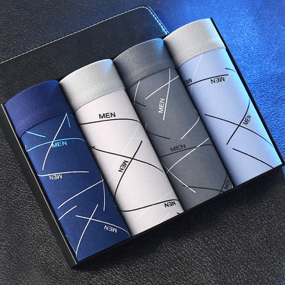 Men's Underwear Men's Boxers Youth Mid-rise Boxers Boys Plus Size Shorts Underpants