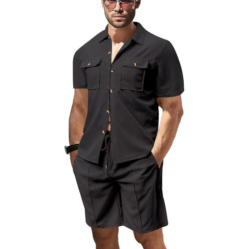 Men's Summer American Leisure Cargo Shirt
