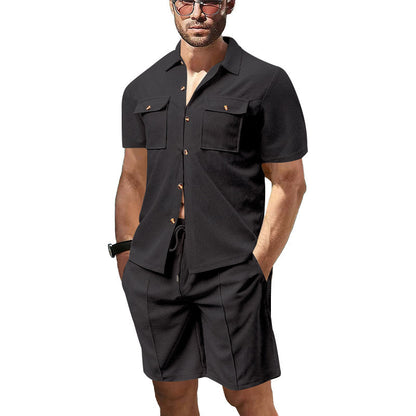 Men's Summer American Leisure Cargo Shirt
