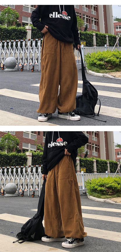 Men's Straight Loose Casual Wide Pants
