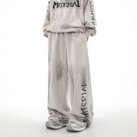 American Retro Pants High Street Graffiti Track Sweatpants