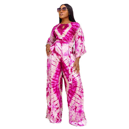 Women's Ethnic Style Retro Printing Fashion Casual Jumpsuit