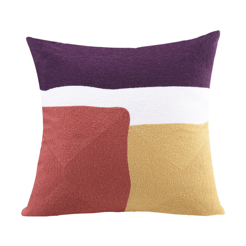 Geometric Abstract Lumbar Cushion Cover Modern Simplicity