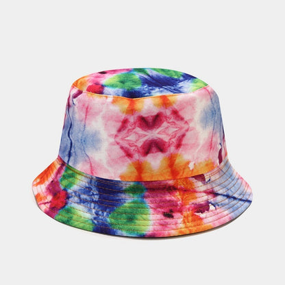Summer Outdoor Tie-dyed Double-sided Sun Protection Hat