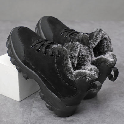 Men's Snow Boots Warm With Plush In Winter