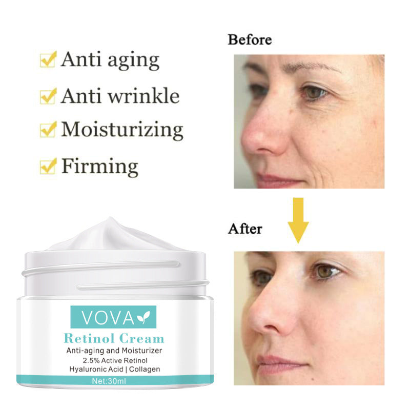 Collagen Hyaluronic Acid Anti-Wrinkle Cream Shrink Pores Tightening Improve Puffiness Moisturizing Skin Care