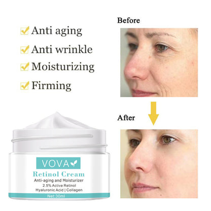 Collagen Hyaluronic Acid Anti-Wrinkle Cream Shrink Pores Tightening Improve Puffiness Moisturizing Skin Care
