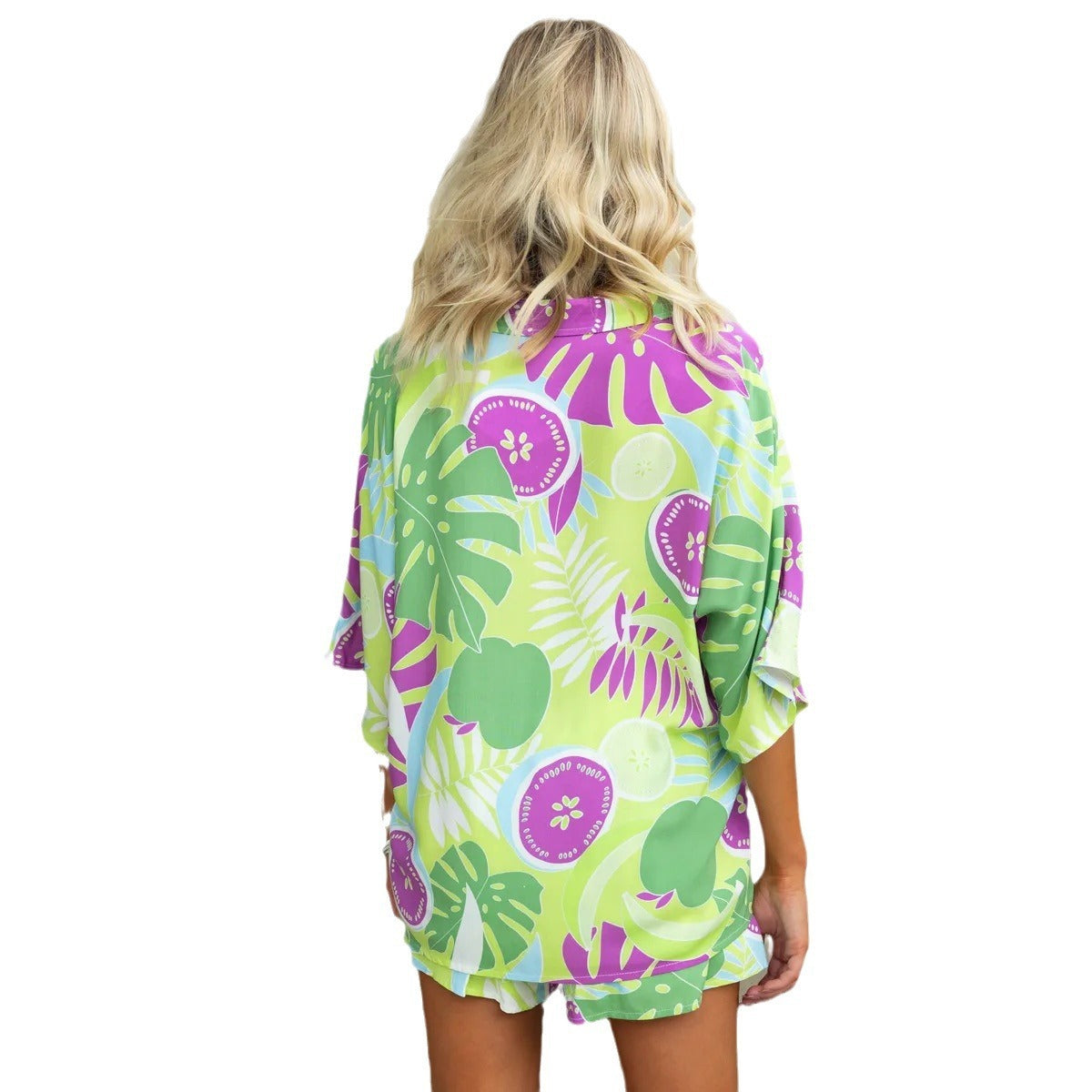 European And American Spring And Summer Lapel Casual Multi-color Suit