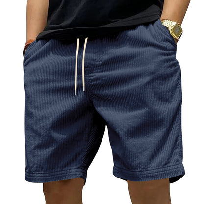 New Men's Casual All-matching Thin Corduroy Shorts