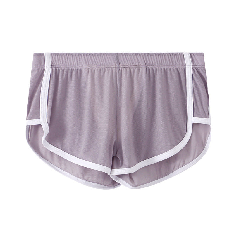 Men's Boxers Summer Ice Silk Ultra-thin Mesh Sports