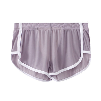 Men's Boxers Summer Ice Silk Ultra-thin Mesh Sports