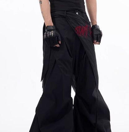 Summer Niche Accumulation Wide-leg Pants Boys Function Pants