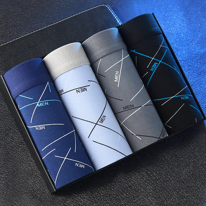 Men's Underwear Men's Boxers Youth Mid-rise Boxers Boys Plus Size Shorts Underpants