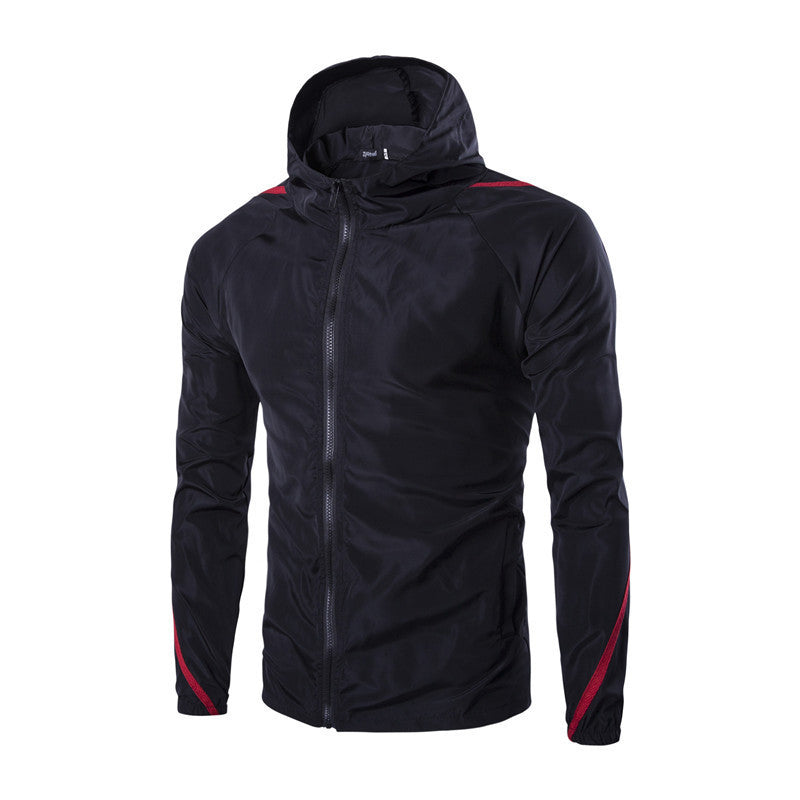 Hooded Sun Protection Jacket With Webbing And Sleeves