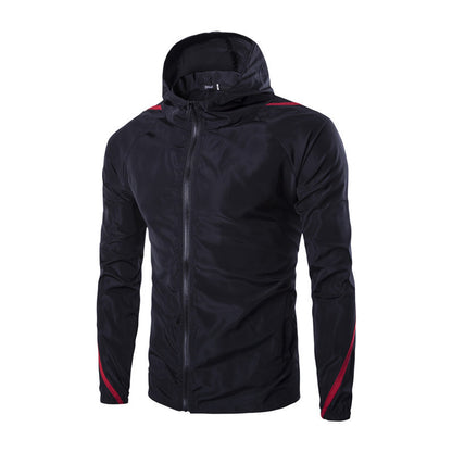 Hooded Sun Protection Jacket With Webbing And Sleeves