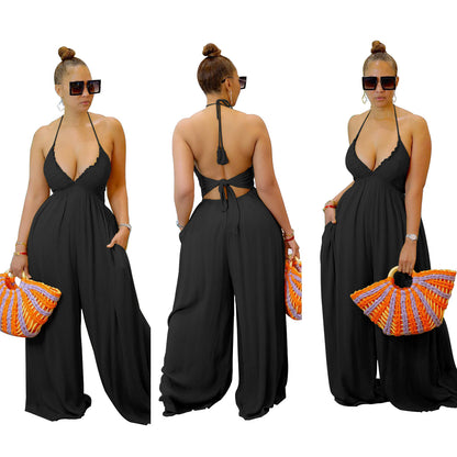 Women's Fashionable Personalized Bra Jumpsuit