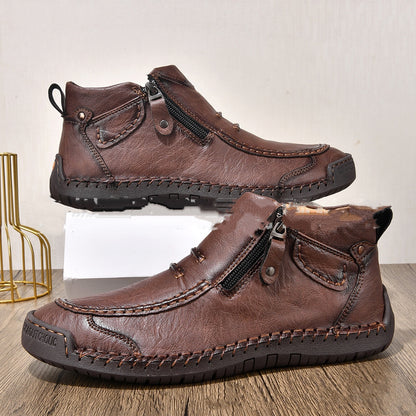 Mid-top Cross-border Martin Boots Vintage Men's Casual Shoes Handmade Boots