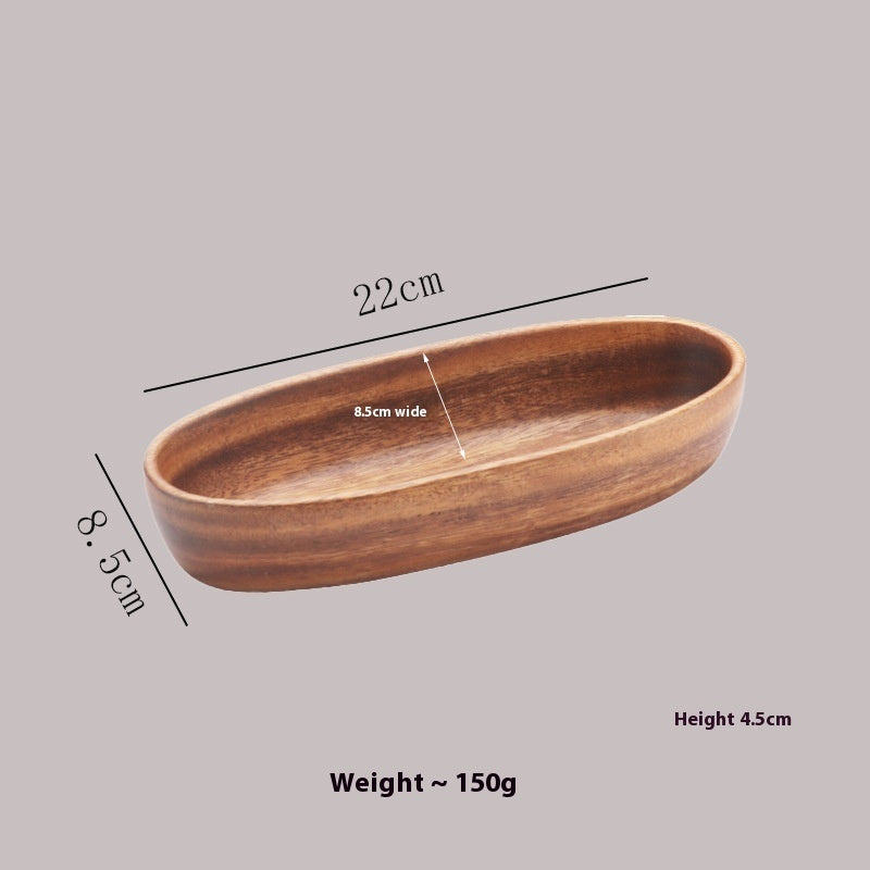 Simple Household Walnut Partitioned Fruit Tray
