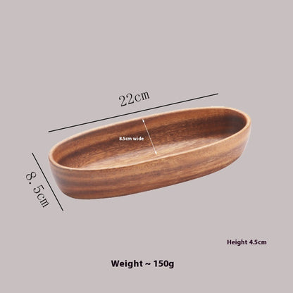 Simple Household Walnut Partitioned Fruit Tray