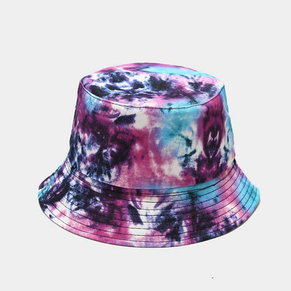 Summer Outdoor Tie-dyed Double-sided Sun Protection Hat