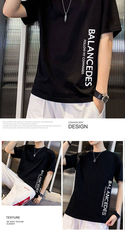 Men's Summer Loose Bottoming Shirt Short-sleeved T-shirt