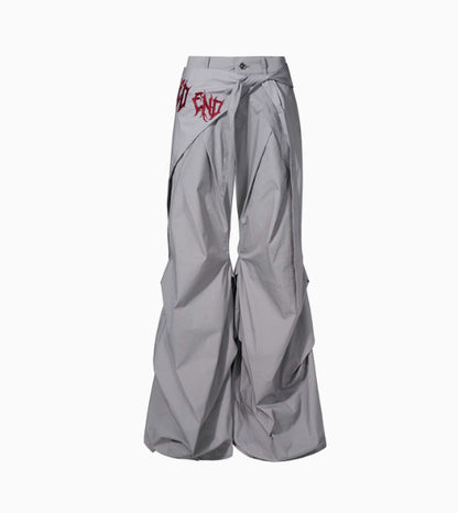 Summer Niche Accumulation Wide-leg Pants Boys Function Pants