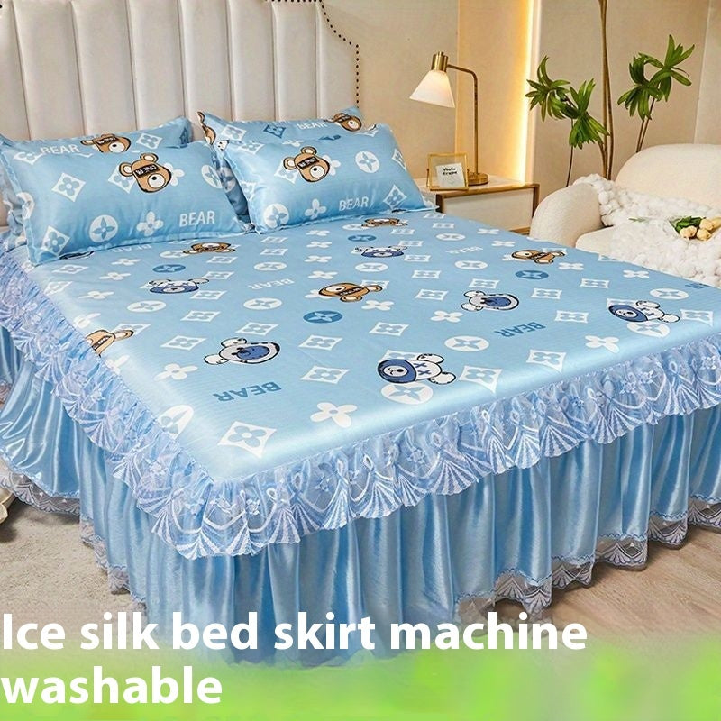 French Skirt Style Ice Silk Washed Cotton Cooling Mat