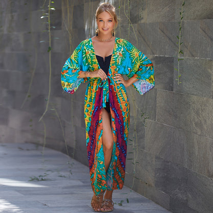 Sun Protection Cardigan Women's Swimsuit Bikini Cover-up