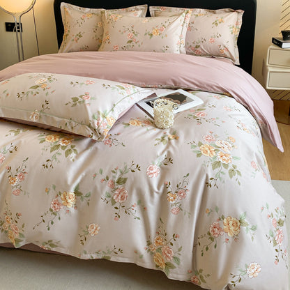 Cotton Four-piece Cotton Quilt Cover Bed Sheet Bedding