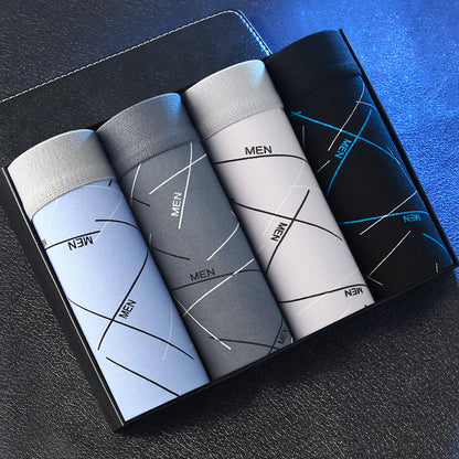 Men's Underwear Men's Boxers Youth Mid-rise Boxers Boys Plus Size Shorts Underpants