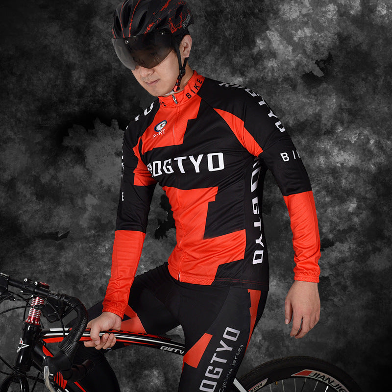Men's And Women's Fashion Bicycle Long-sleeved Jersey Suit
