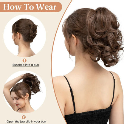 High Cranium Can Tie Ponytail Hairpin Back Head Shark Clip Ponytail Braid