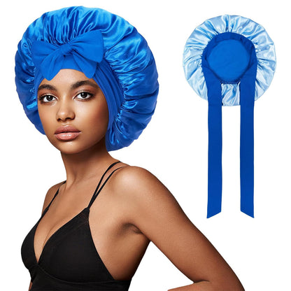 Double-layer Satin Ribbon Bowknot Artificial Silk Beauty Toupee