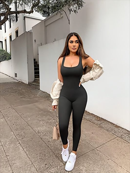 Sexy Tight Quick-drying Shoulder Strap Yoga Jumpsuit