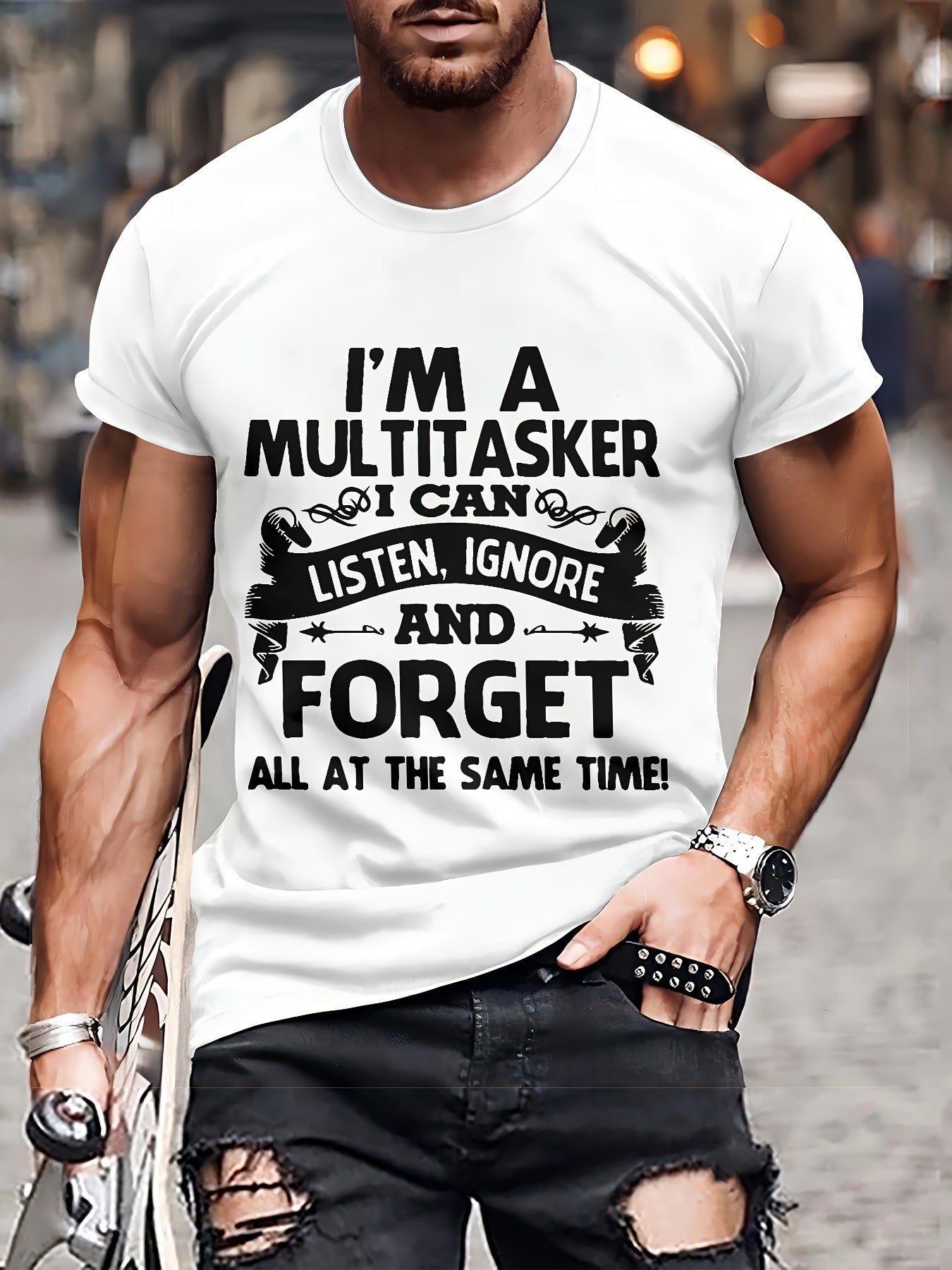 Men's Fashion 3D T-shirt Casual Loose