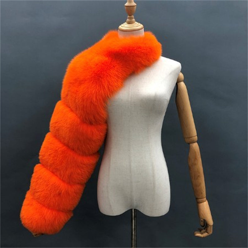 Women's Solid Color Fashion Warm Faux Fur Jacket