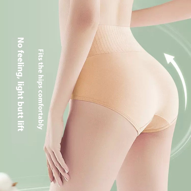 Silk Crotch Cotton Underwear Loose Trousers High Slit Women