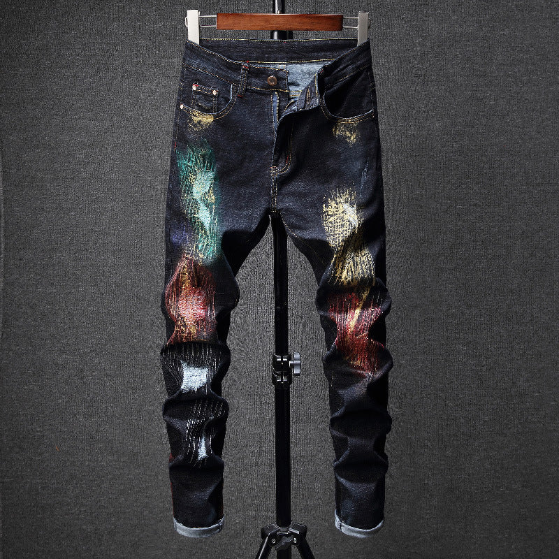 Men's Fashion Personality Slim Pencil Pants