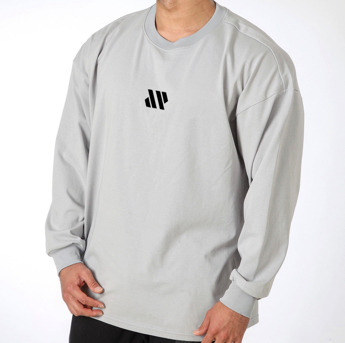 Fitness Exercise Leisure Training Loose Elastic Long Sleeve T-shirt