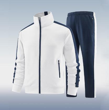 Trend Casual Two-piece Suit Long Sleeve Trousers Suit