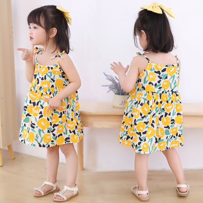 Children's Ins Style Princess Suspender Dress