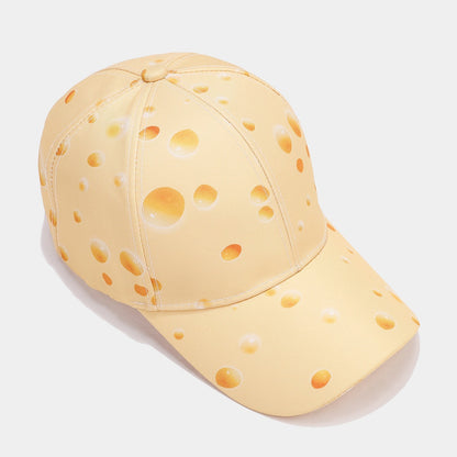 Personalized Fashion Cheese Pattern Full Printed Peaked Cap